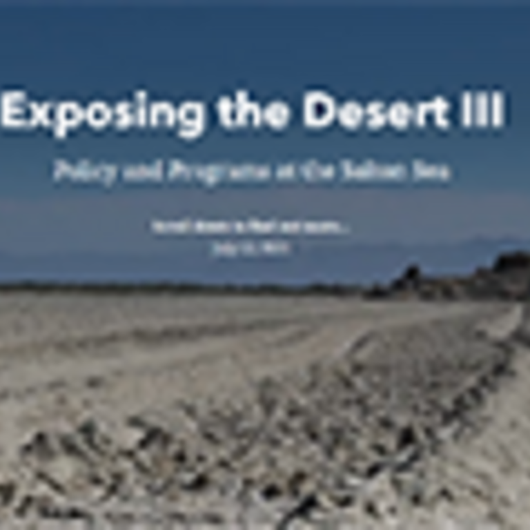 The cover of the Exposing the Desert III StoryMap